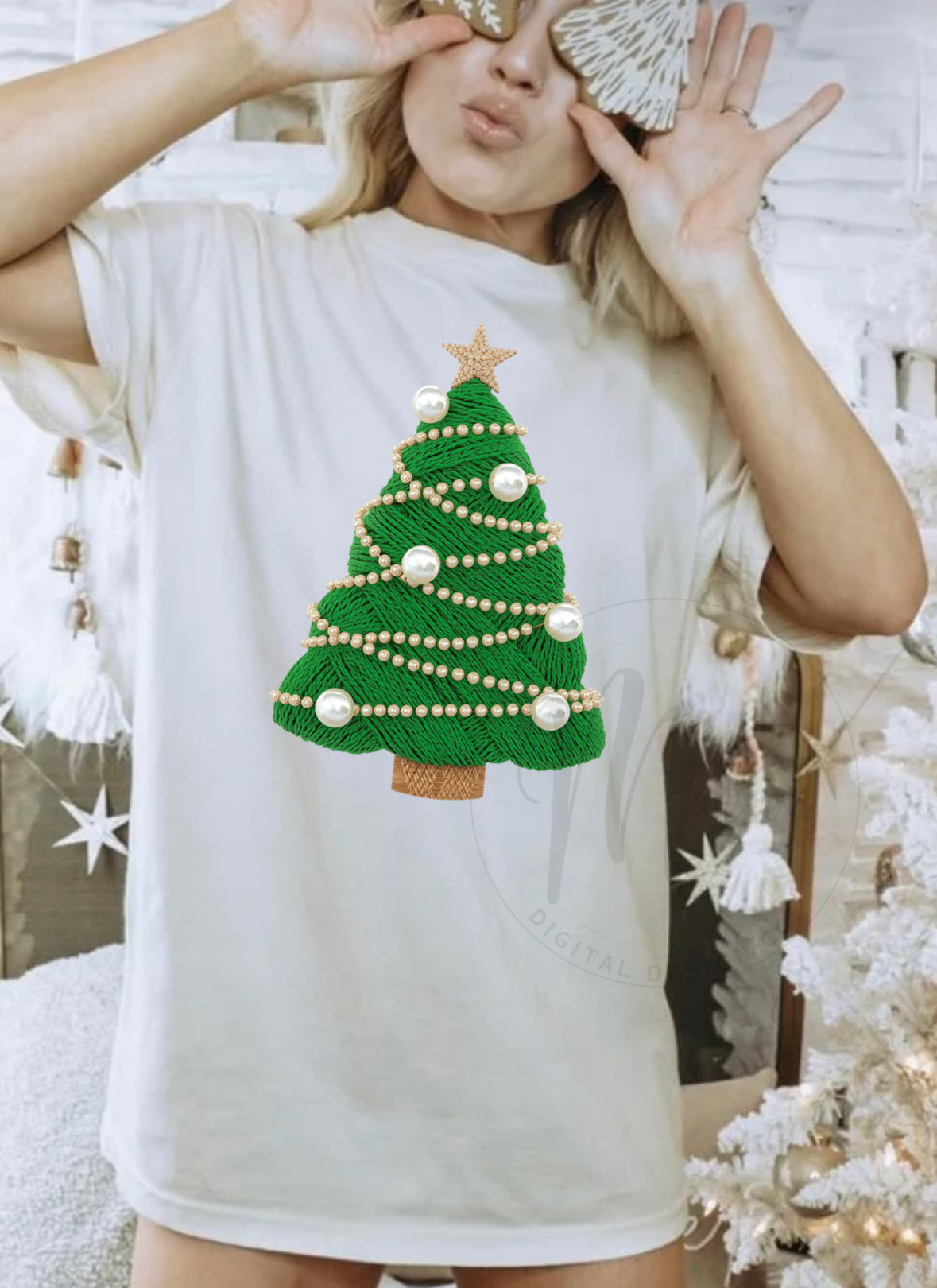 Pearl Xmas tree PNG