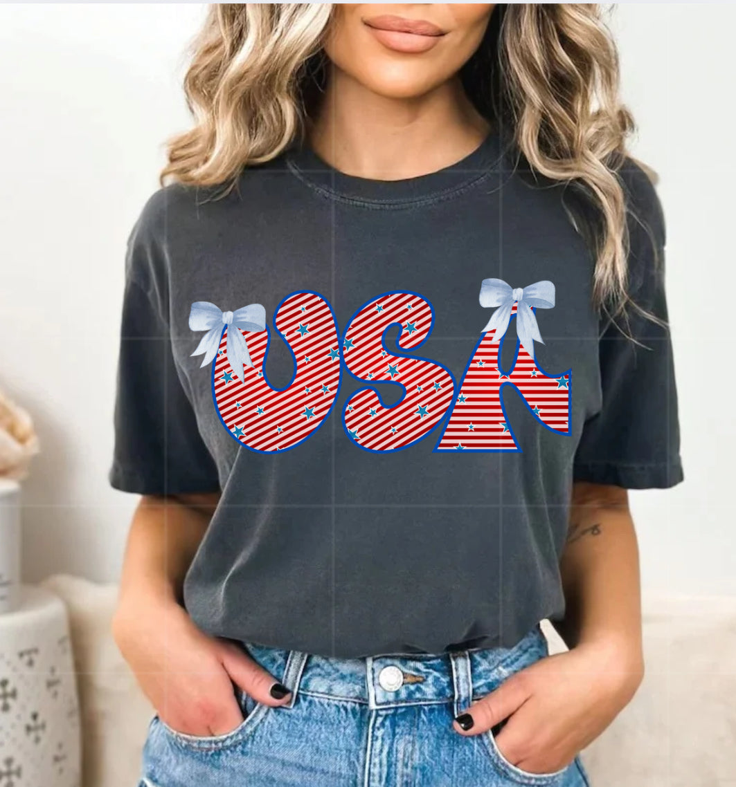 USA blue bows DIGITAL DESIGN