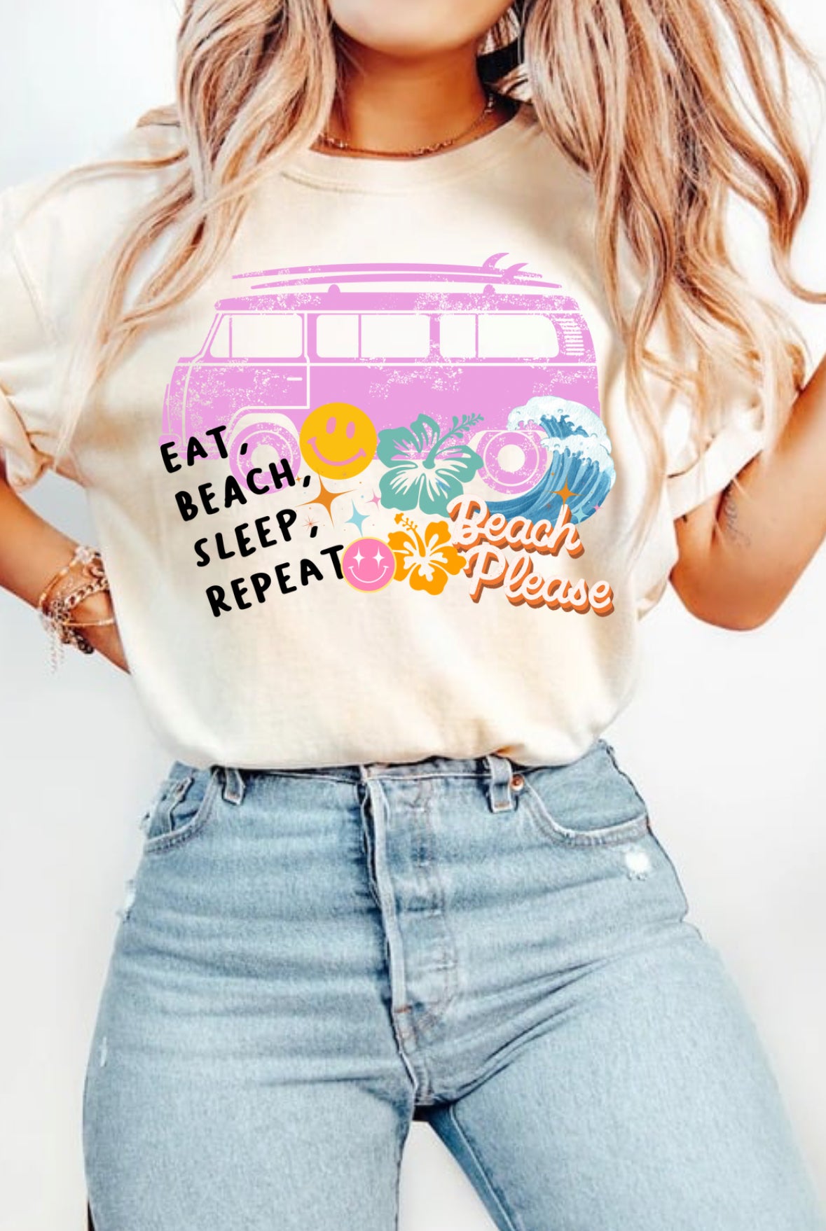 Eat sleep beach PNG FILE
