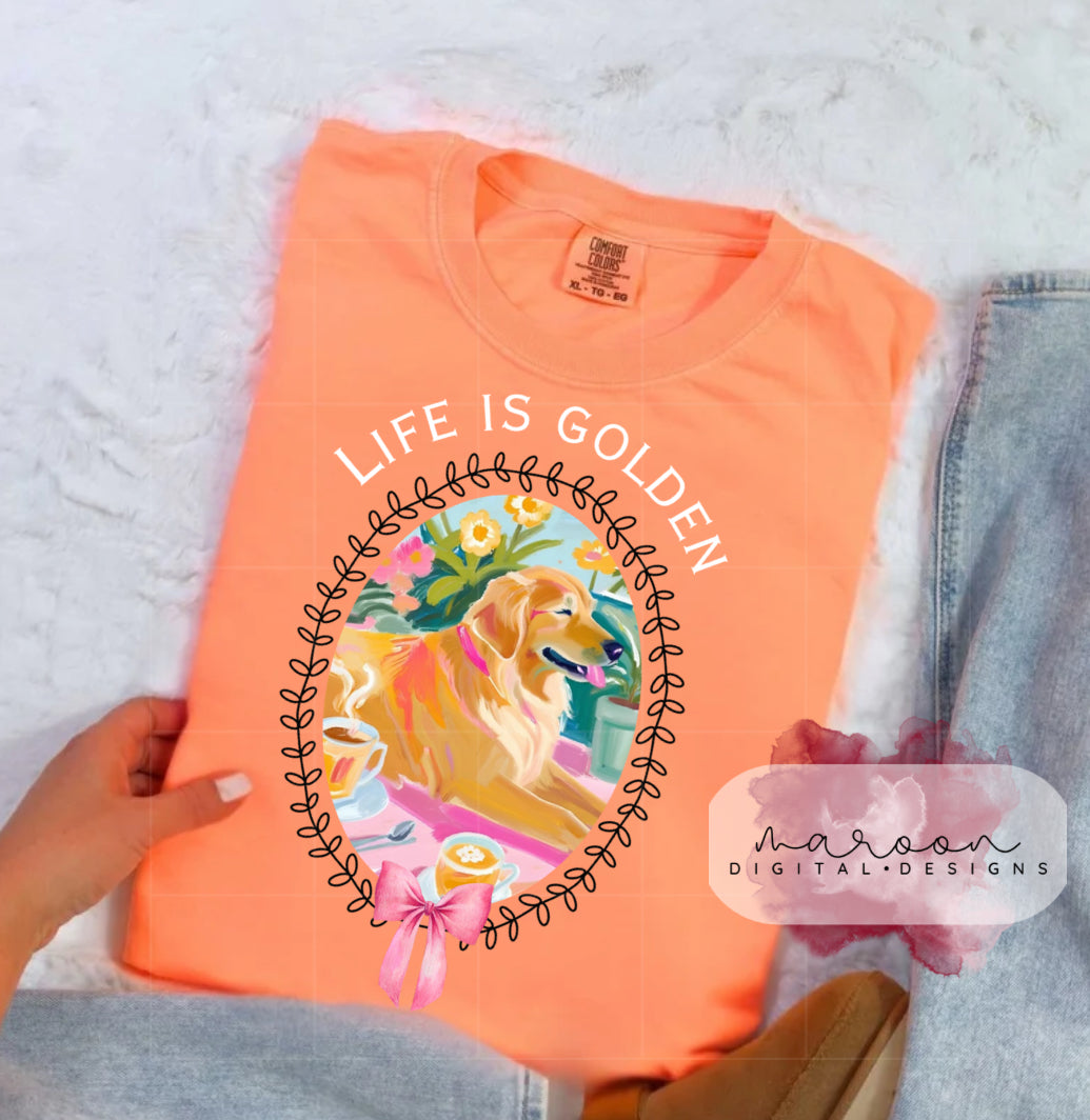 Life is golden PNG FILE