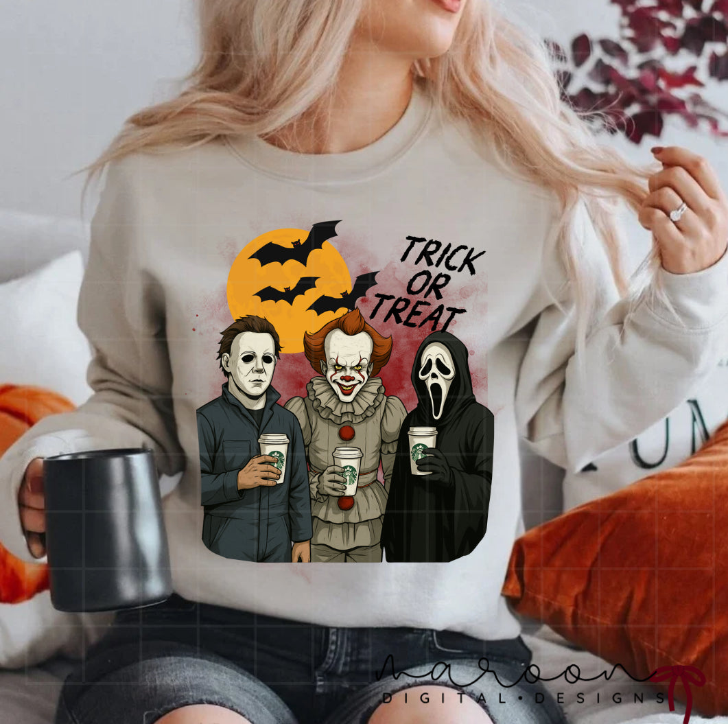 Halloween boys coffee PNG