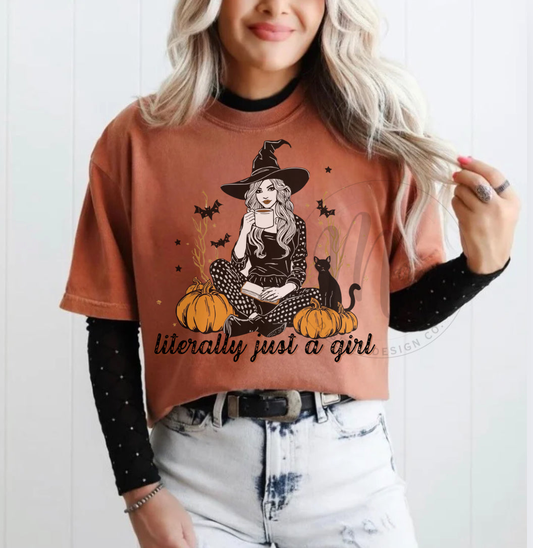Just a girl Halloween png
