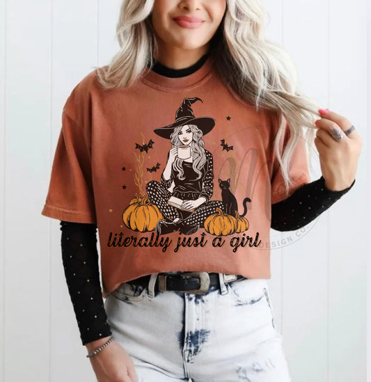Just a girl Halloween png