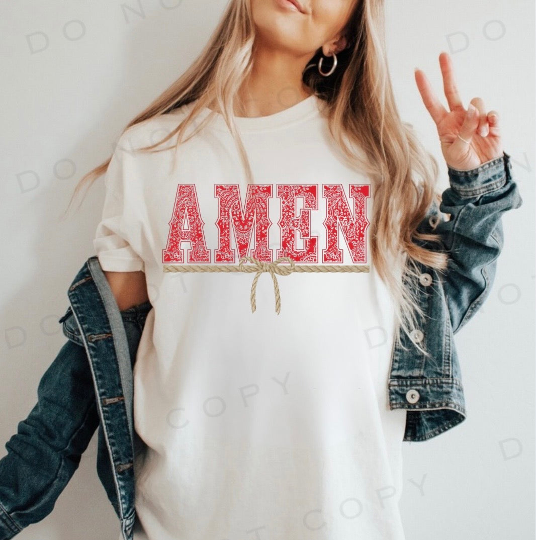 AMEN paisley print PNG