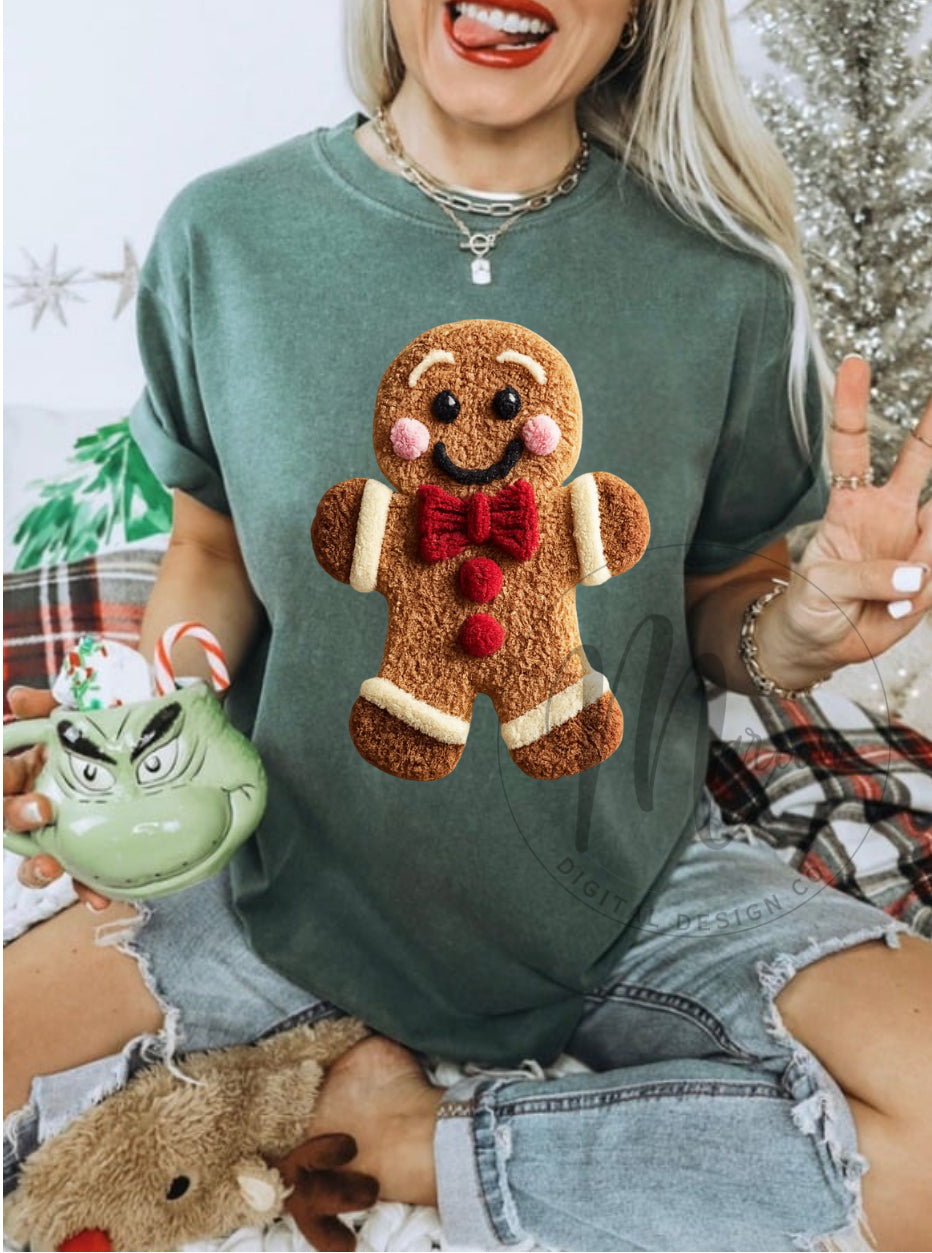 Gingerbread puff knit PNG