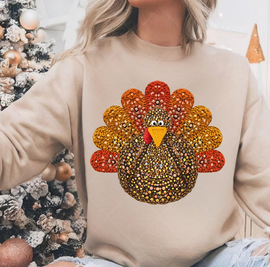 Faux beaded turkey PNG