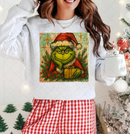 Grinch watercolor PNG