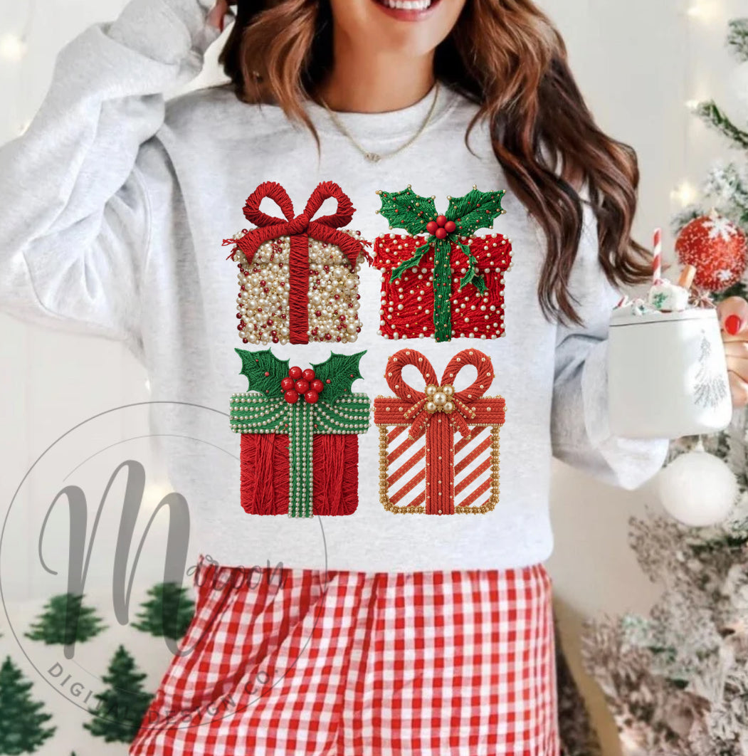 Faux sequin reindeer PNG