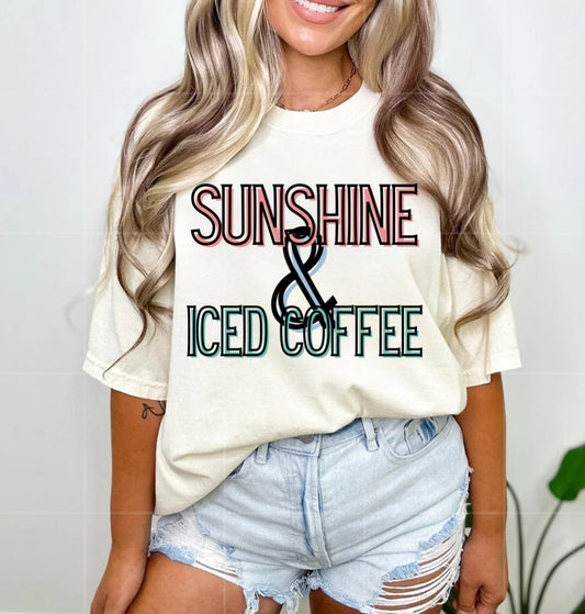 PNG file only - sunshine and iced coffee