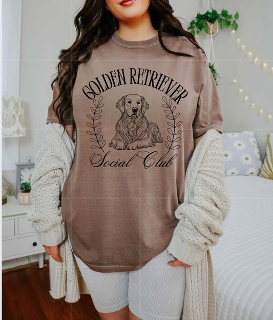 Golden retriever social club DIGITAL FILE