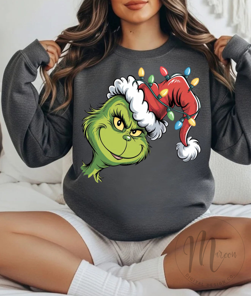 Grinch side face png