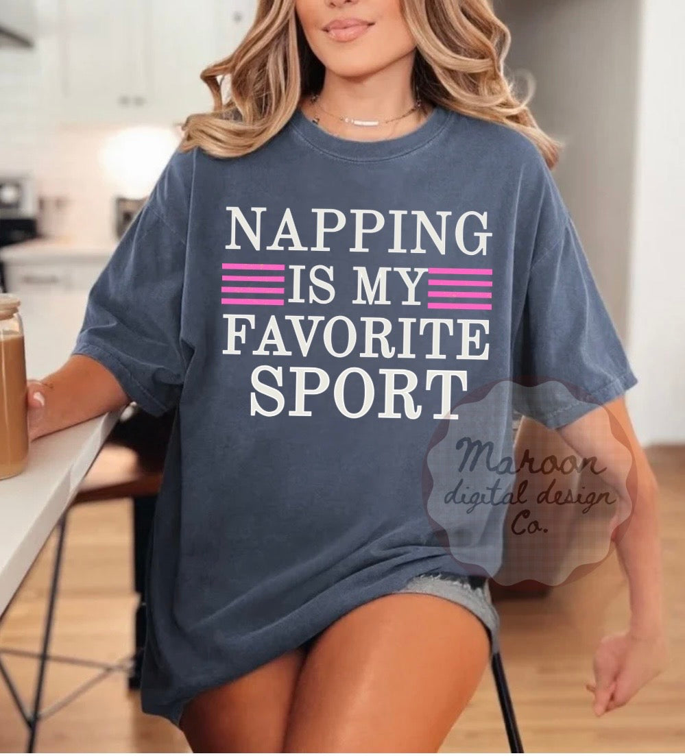 Napping is my fav sport PNG