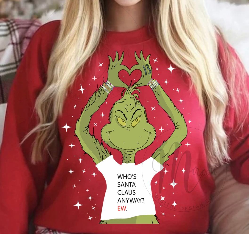 Grinch Swiftie PNG