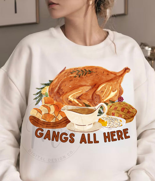 Gangs all here thanksgiving PNG