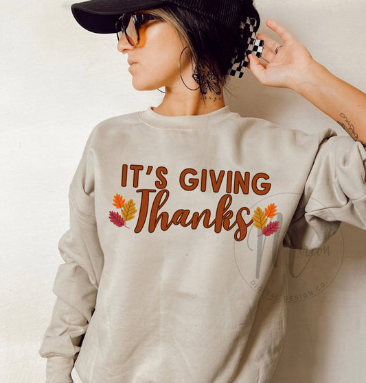 It’s giving THANKS